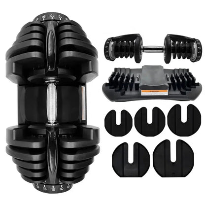 40kg/90 lbs. Smart Dumbbells for Men: Fast, Detachable, and Adjustable Design, Suitable for Household and Gym Fitness Equipment